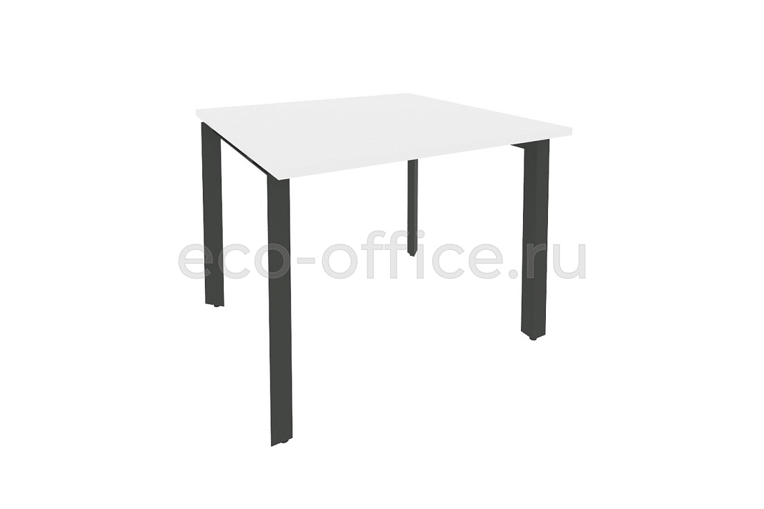 Стол переговорный (1 столешница) ONIX O.MP-PRG-1.1 Белый Бриллиант / Антрацит металл  купить в Севастополе