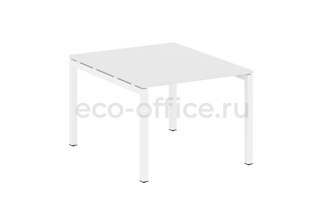 Стол переговорный (1 столешница) METAL SYSTEM QUATTRO 5x5 50БП.ПРГ-1.1 Белый / Белый металл купить в Севастополе