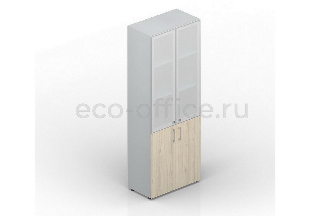 Шкаф для документов высокий EMHS834L Акация Аури / Белый  стоимость