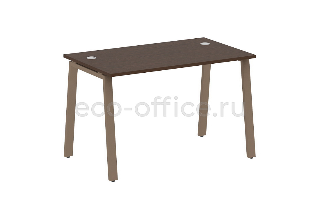 Стол письменный METAL SYSTEM STYLE БА.СП-2 Венге Цаво / Мокко металл  стоимость