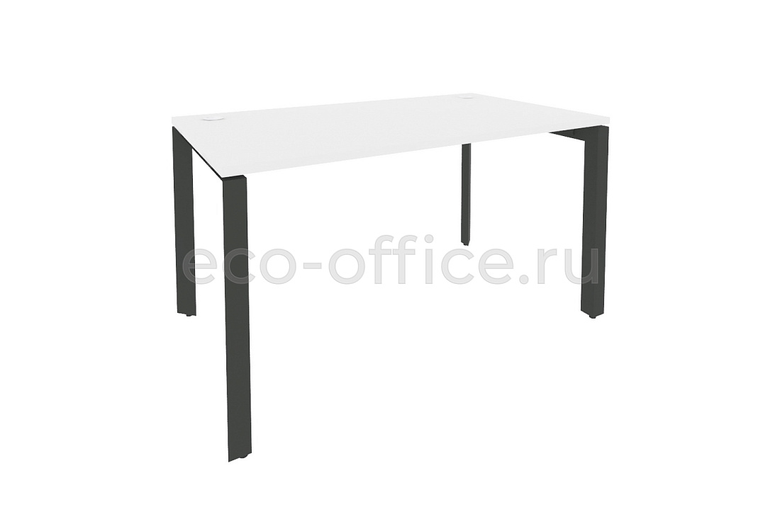Стол рабочий на П-образном м/к ONIX O.MP-SP-3.8 Белый Бриллиант / Антрацит металл  купить в Севастополе