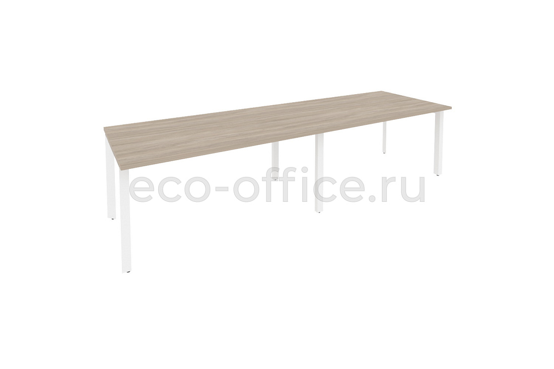 Стол переговорный (2 столешницы) ONIX O.MP-PRG-2.4 Дуб Аттик / Белый металл  купить в Севастополе
