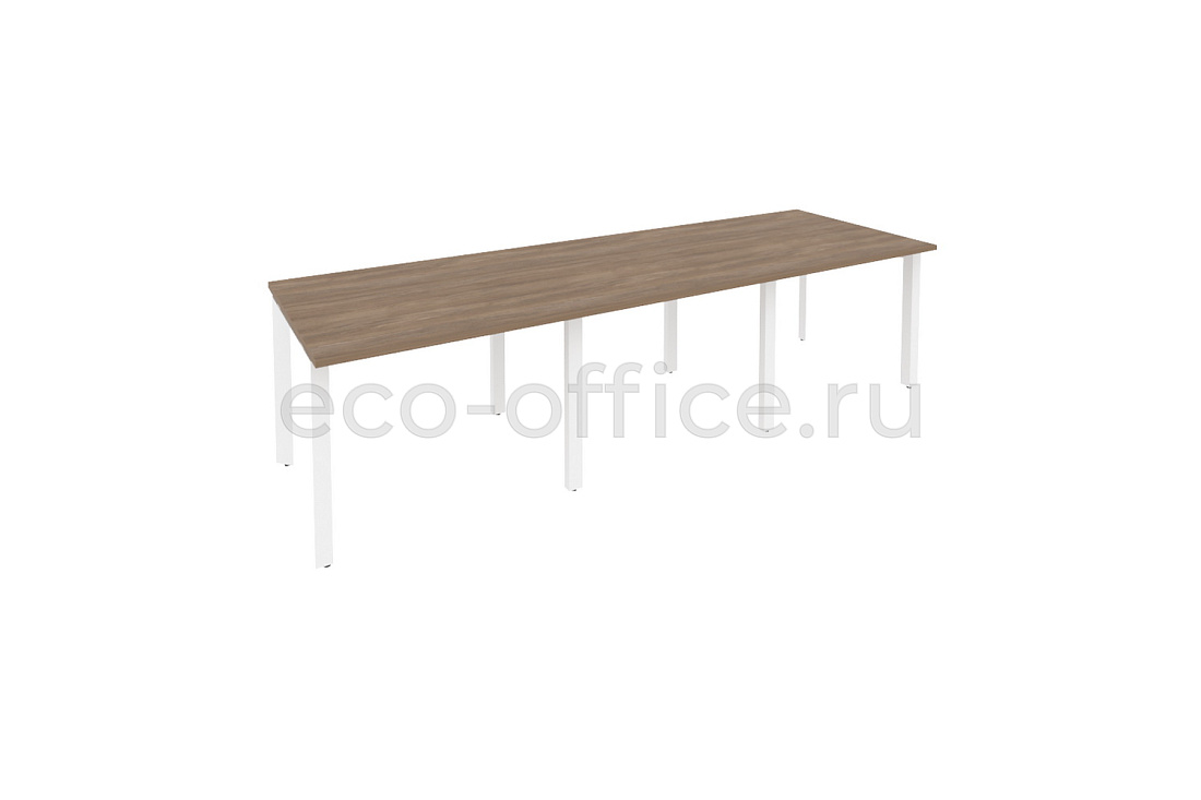 Стол переговорный (3 столешницы) ONIX O.MP-PRG-3.1 Дуб Аризона / Белый металл  купить в Севастополе