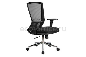 Кресло офисное RV Chair FIX 871E Чёрная сетка / Чёрная ткань фото