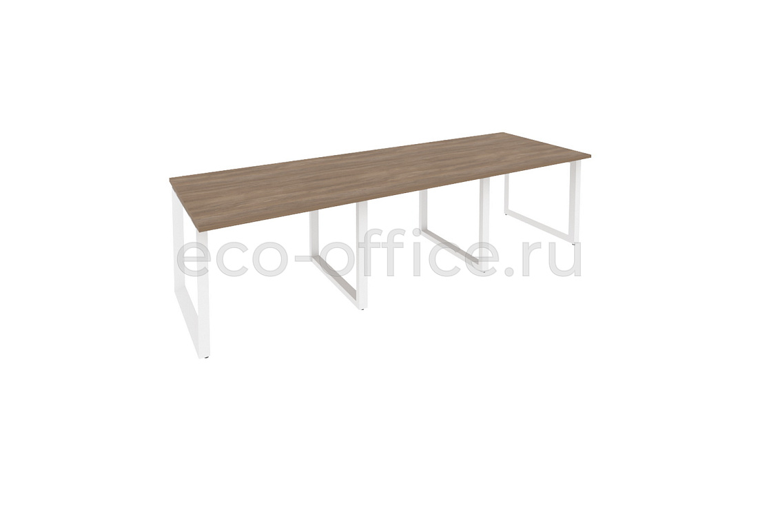 Стол переговорный (3 столешницы) ONIX O.MO-PRG-3.1 Дуб Аризона / Белый металл  купить в Севастополе
