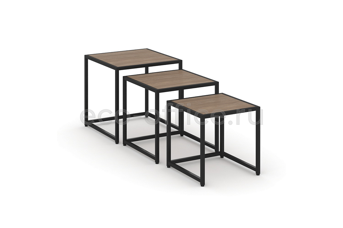 Стол журнальный LOFT VR.L-SJK-40 Дуб Аризона / Чёрный металл  стоимость