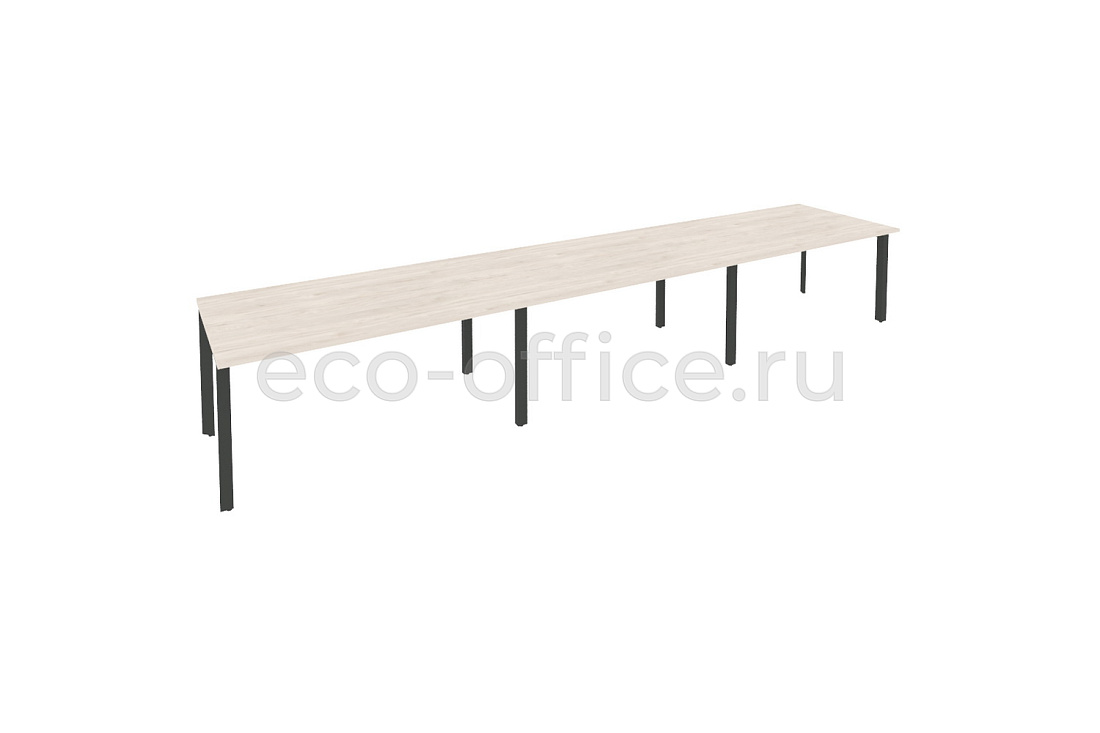 Стол переговорный (3 столешницы) ONIX O.MP-PRG-3.4 Денвер Светлый / Антрацит металл купить в Севастополе