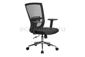 Кресло офисное RV Chair FIX 831E Чёрная сетка / Чёрная ткань фото