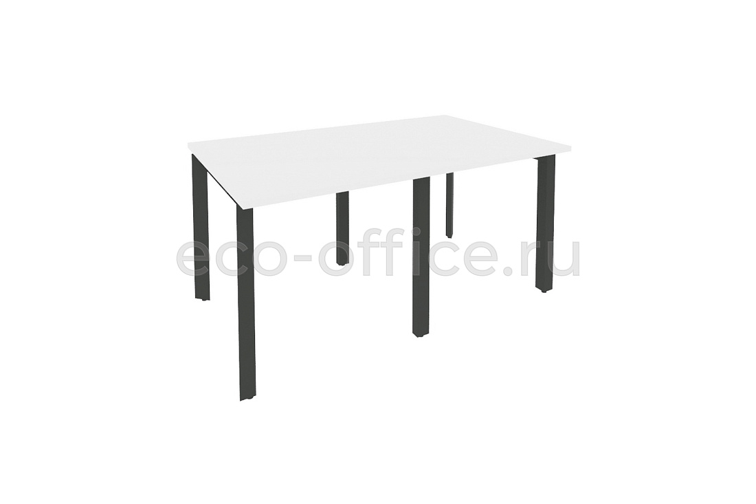 Стол переговорный (2 столешницы) ONIX O.MP-PRG-2.0 Белый Бриллиант / Антрацит металл  купить в Севастополе