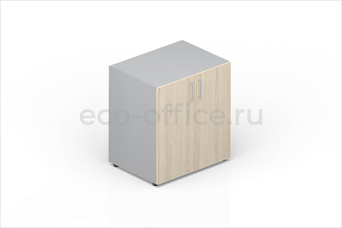 Шкаф для документов низкий OMLD760 Акация Аури / Белый  стоимость