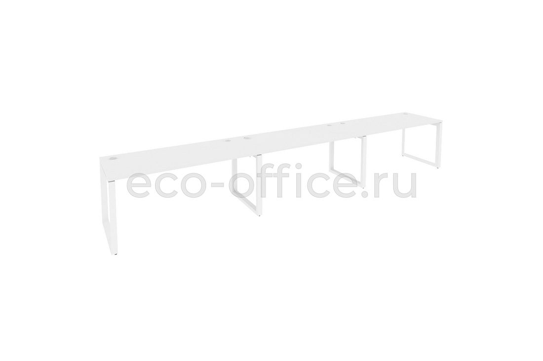 Рабочая станция на O-образном м/к ONIX O.MO-RS-3.4.7 Белый Бриллиант / Белый металл  купить в Севастополе