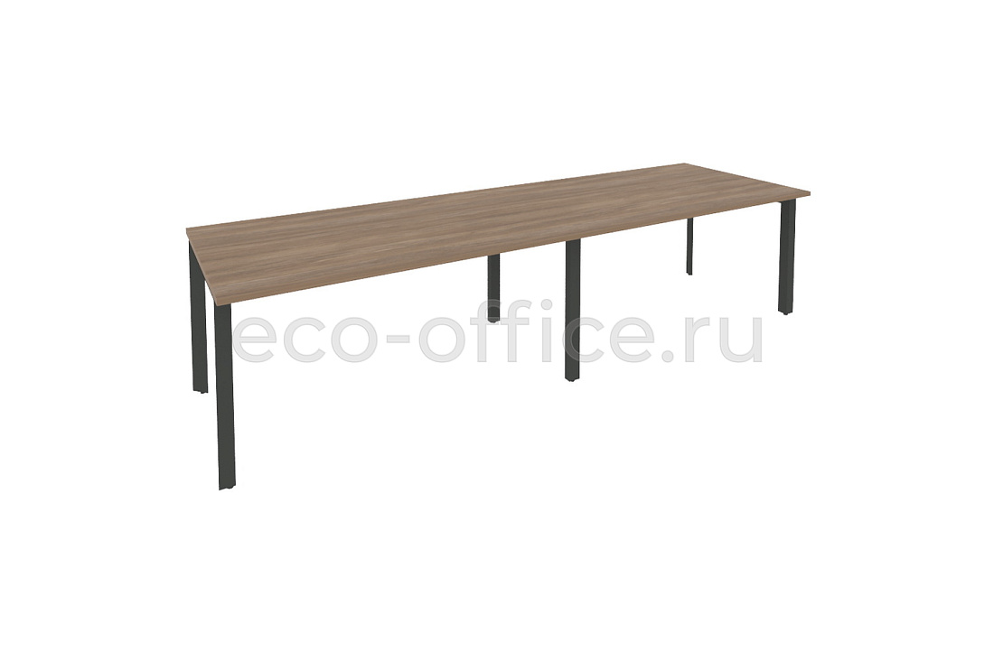 Стол переговорный (2 столешницы) ONIX O.MP-PRG-2.4 Дуб Аризона / Антрацит металл  купить в Севастополе