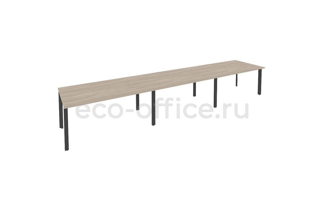 Стол переговорный (3 столешницы) ONIX O.MP-PRG-3.4 Дуб Аттик / Антрацит металл  купить в Севастополе