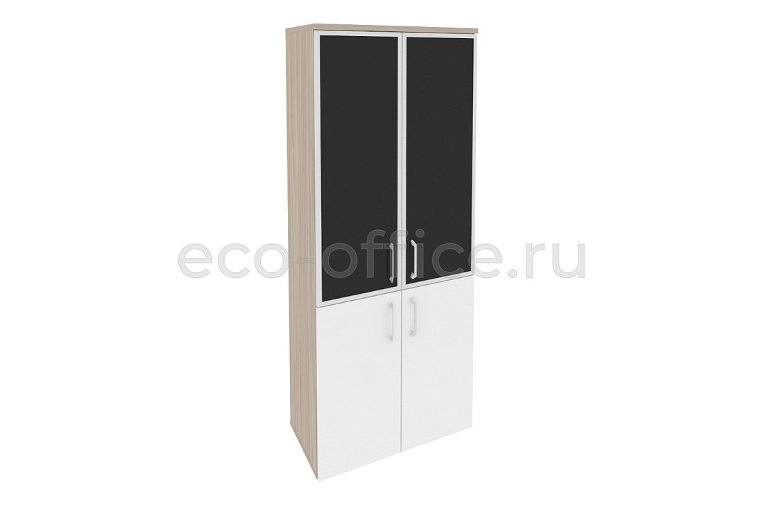 Шкаф высокий широкий ONIX O.ST-1.2 R black Дуб Аттик / Белый Бриллиант купить в Севастополе