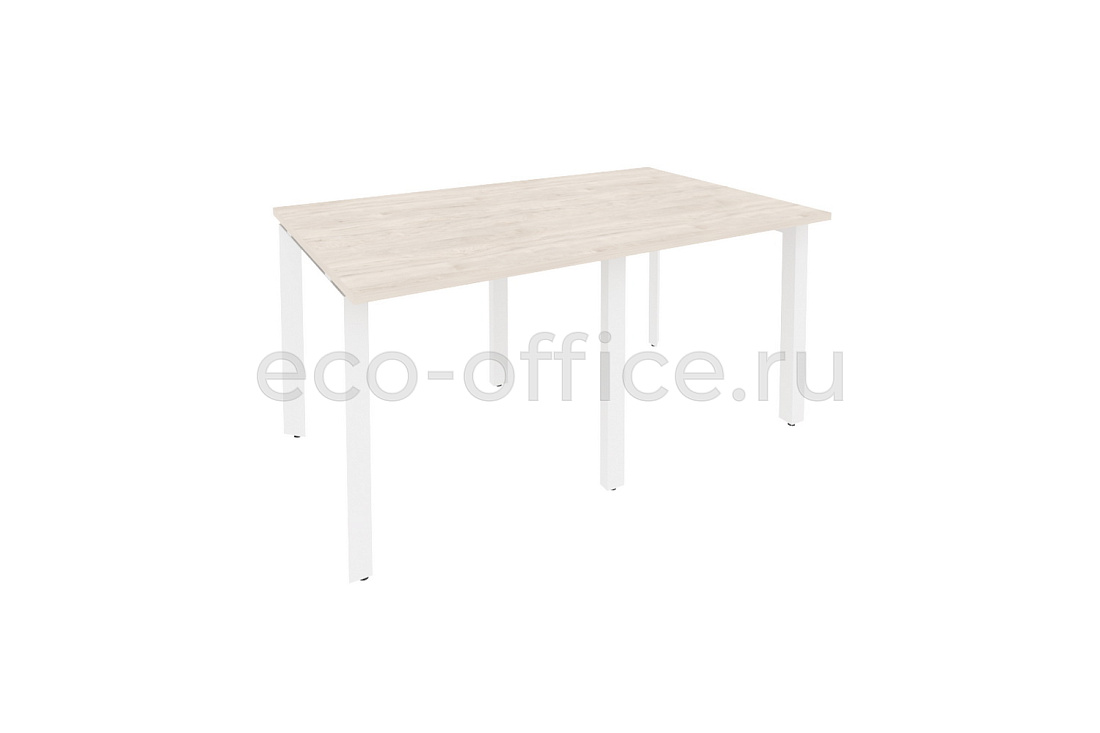 Стол переговорный (2 столешницы) ONIX O.MP-PRG-2.0 Денвер Светлый / Белый металл  купить в Севастополе