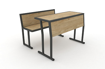 Комплект для первого ряда DESK DKN-1100SPL Тиквуд Светлый / Антрацит Металл купить в Севастополе
