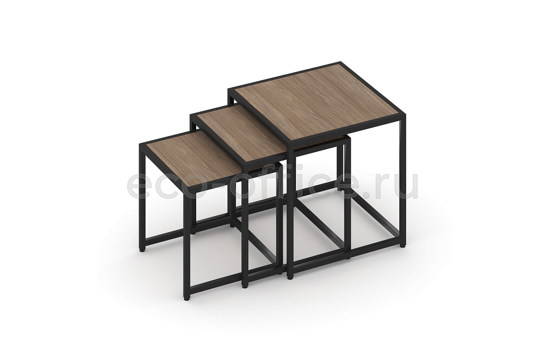 Стол журнальный LOFT VR.L-SJK-40 Дуб Аризона / Чёрный металл  стоимость