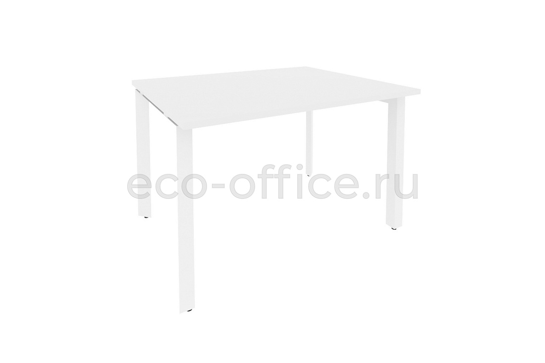 Стол переговорный (1 столешница) ONIX O.MP-PRG-1.2 Белый Бриллиант / Белый металл  купить в Севастополе