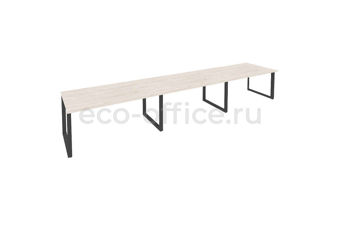 Стол переговорный (3 столешницы) ONIX O.MO-PRG-3.4 Денвер Светлый / Антрацит металл купить в Севастополе