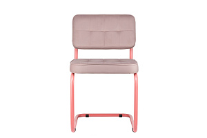 Комплект конференц-кресел ECO-CHAIR COLOMBO Comfort CLM-05 Розовый велюр / Винтажная роза металл фото