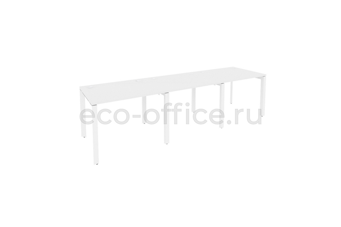 Рабочая станция на П-образном м/к ONIX O.MP-RS-3.1.8 Белый Бриллиант / Белый металл  купить в Севастополе