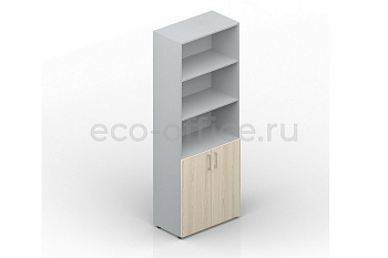 Шкаф для документов высокий EMHS833 Акация Аури / Белый купить в Севастополе