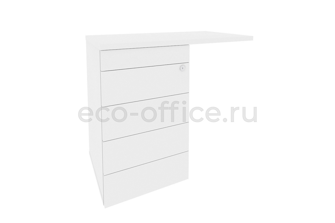 Тумба приставная (TIP-ON) (универсальная л/пр) ONIX O.TPU-4 TIP Белый Бриллиант купить в Севастополе