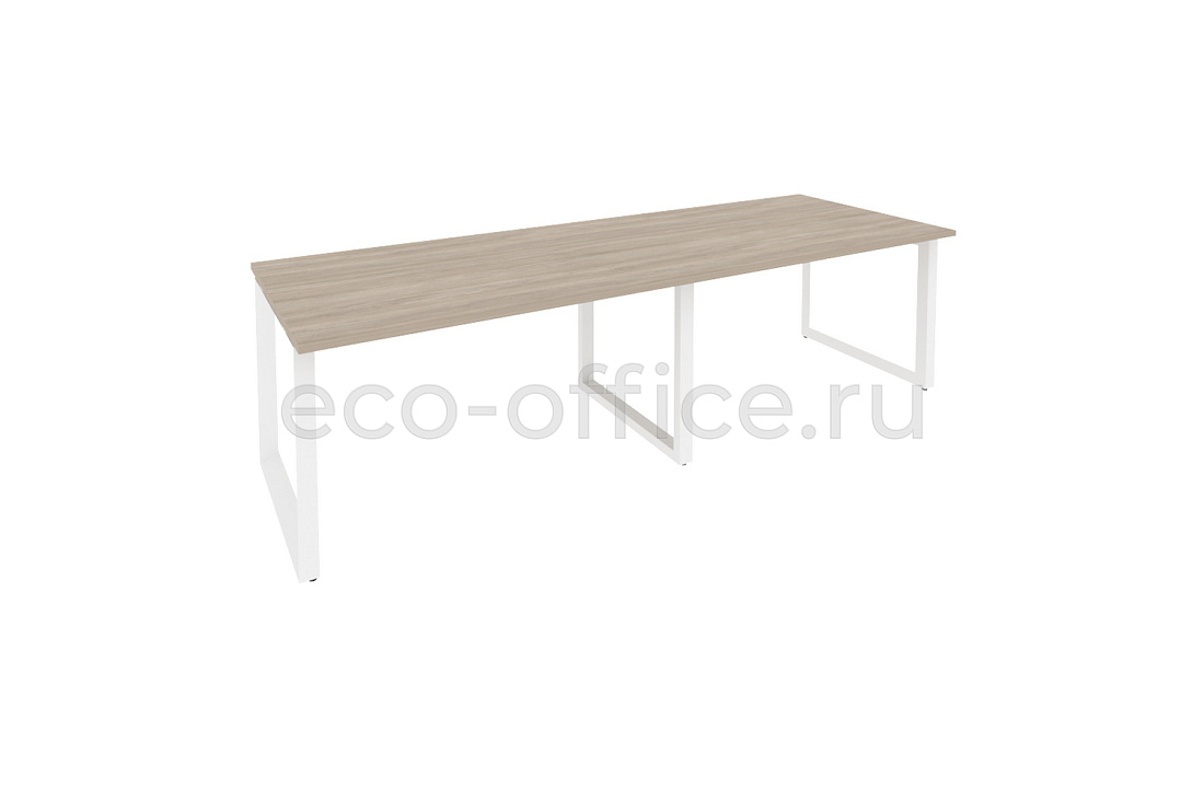 Стол переговорный (2 столешницы) ONIX O.MO-PRG-2.3 Дуб Аттик / Белый металл  купить в Севастополе