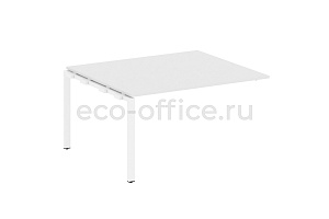 Проходной наборный элемент переговорного стола METAL SYSTEM STYLE БП.ППРГ-3 Белый / Белый металл фото