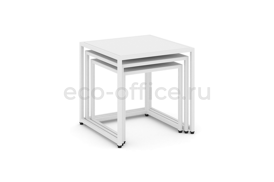 Стол журнальный LOFT VR.L-SJK-40 Белый бриллиант / Белый металл  стоимость