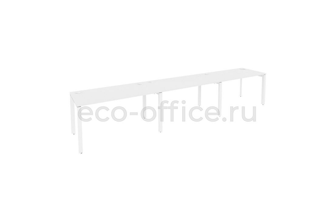 Рабочая станция на П-образном м/к ONIX O.MP-RS-3.3.7 Белый Бриллиант / Белый металл  купить в Севастополе