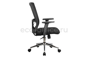 Кресло офисное RV Chair FIX 831E Чёрная сетка / Чёрная ткань фото