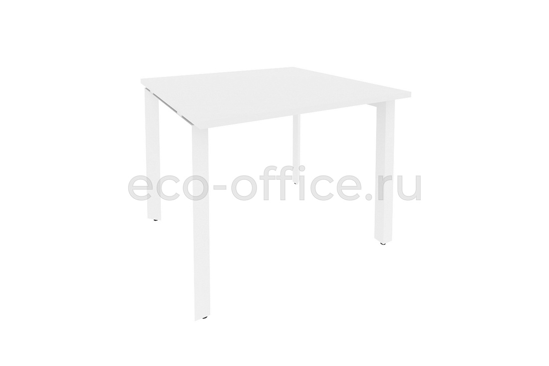 Стол переговорный (1 столешница) ONIX O.MP-PRG-1.1 Белый Бриллиант / Белый металл  купить в Севастополе