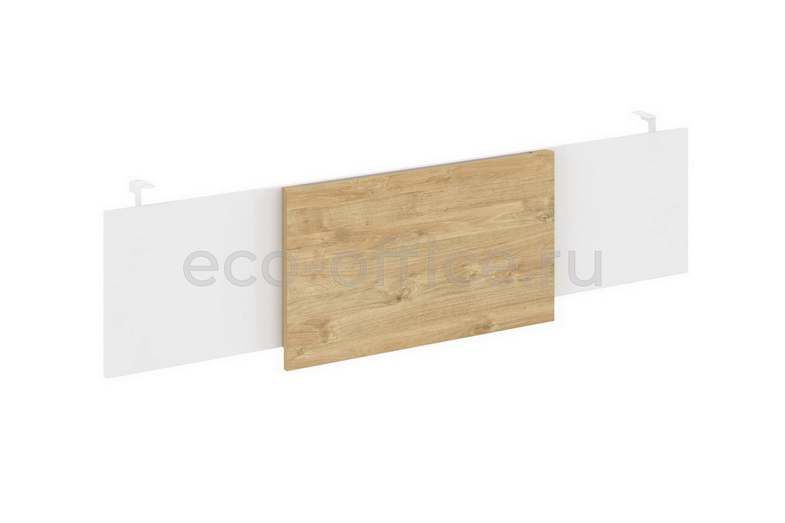 Царга для стола руководителя L1980 ONIX WOOD DIRECT O.M-CSR-6 Белый Бриллиант / Тиквуд Светлый / Белый металл купить в Севастополе