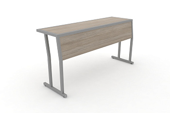 Стол учебный трехместный с царгой DESK DK-1500SP Дуб Аттик / Серый Металл купить в Севастополе