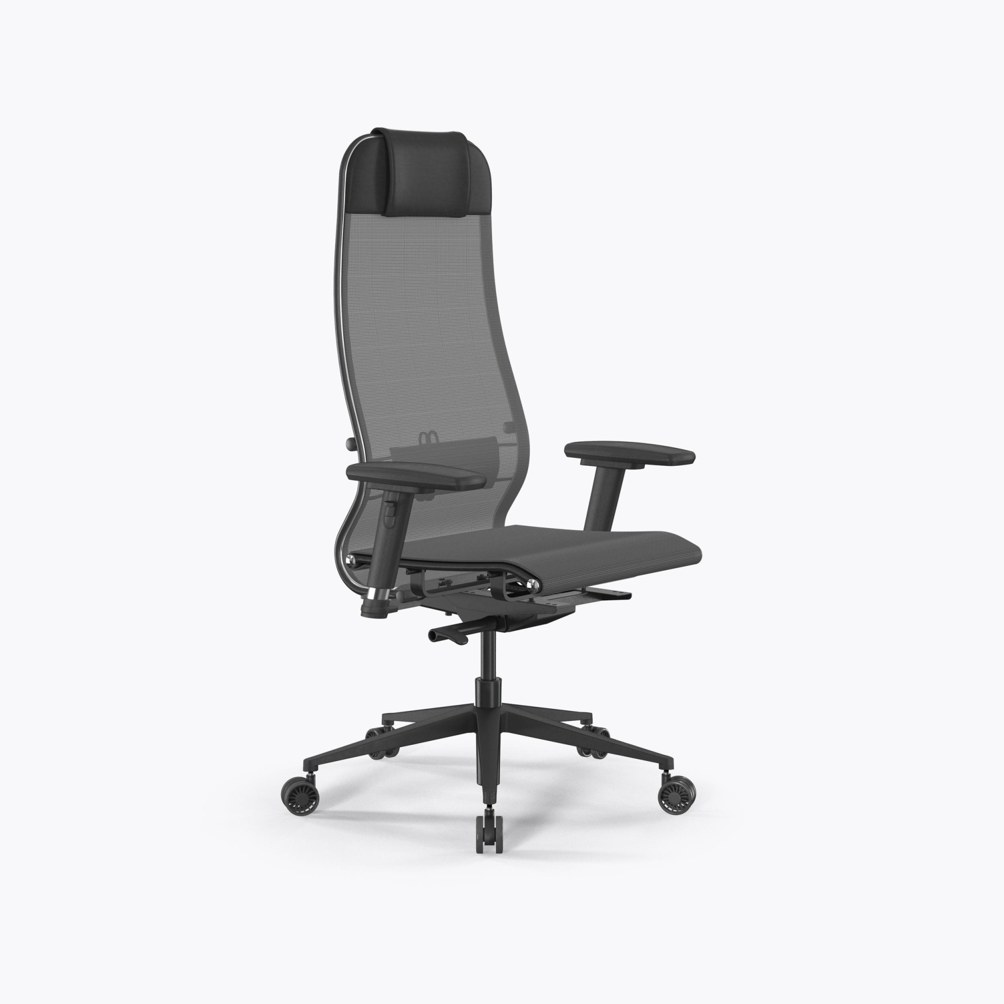 купить кресло офисное synchrosit 10 b1-104d - x2 /um00/nb00/d03p(m23.b11.g19.w26) (серый(допчерный)) #REGION_NAME_DECLINE#