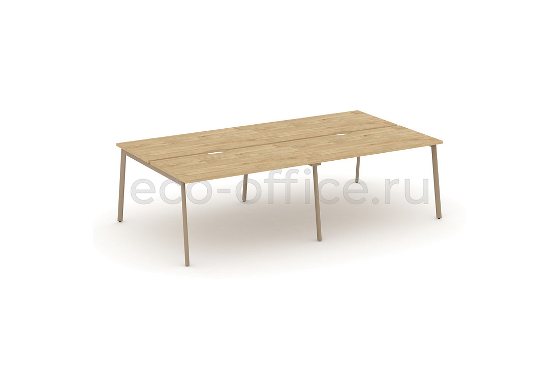 Рабочая станция на 4 места ESTETICA ES.D.RS-4.3-VP Тиквуд Светлый купить в Севастополе