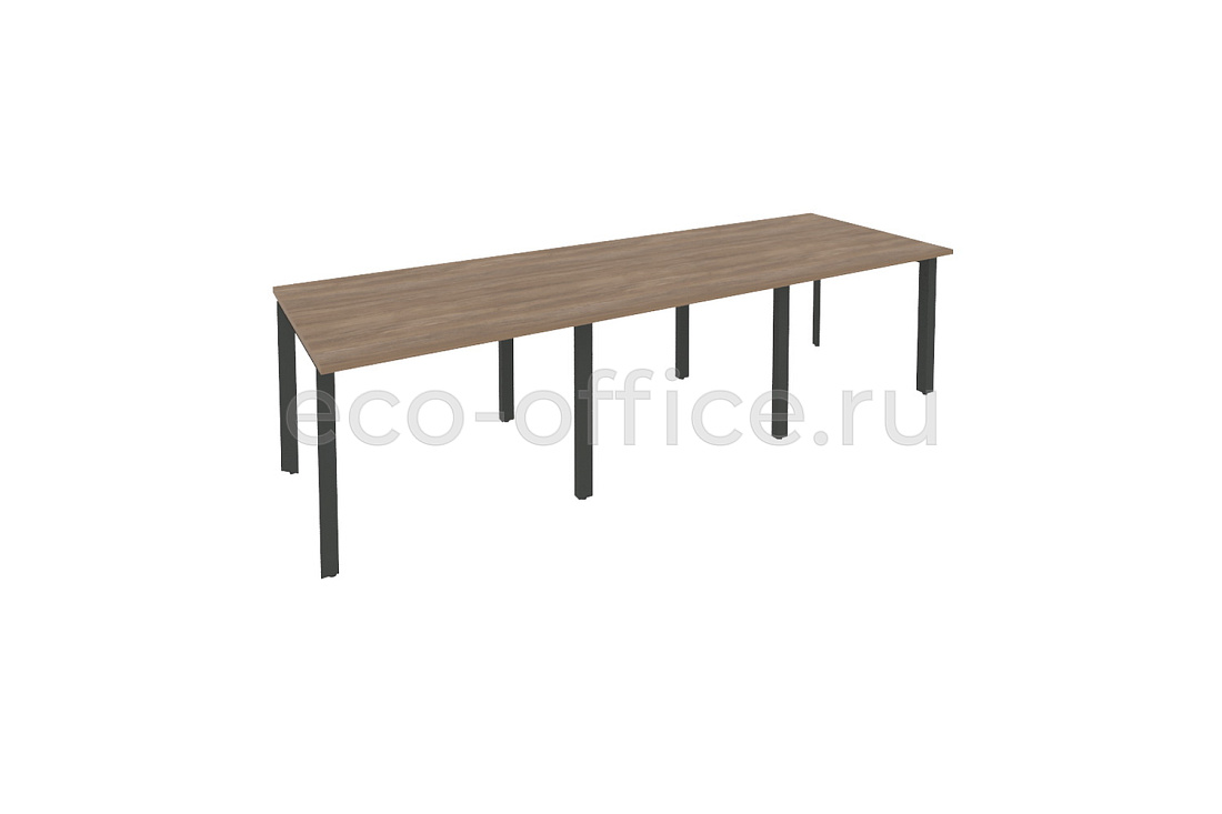 Стол переговорный (3 столешницы) ONIX O.MP-PRG-3.1 Дуб Аризона / Антрацит металл  купить в Севастополе